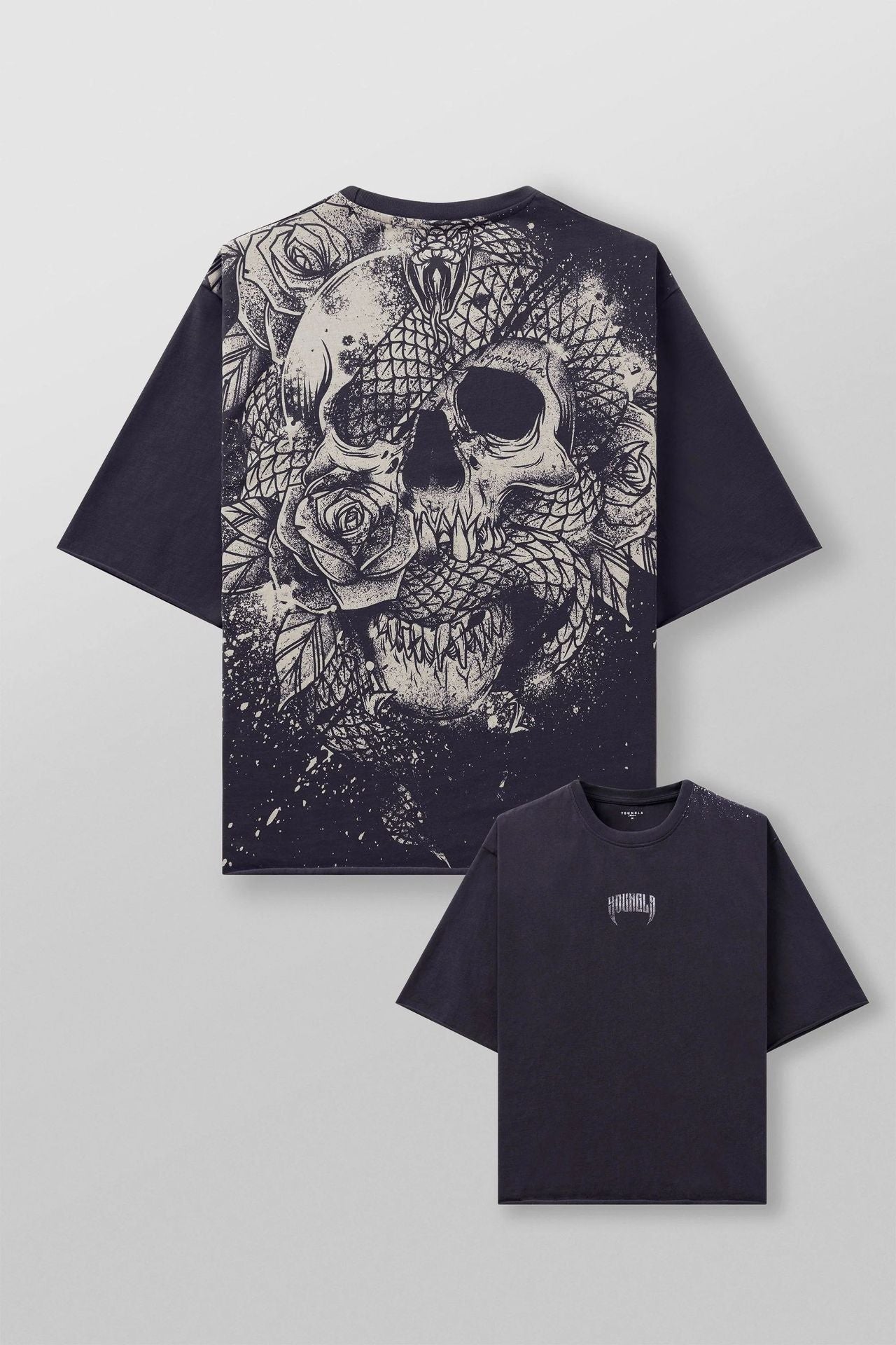 Mens Cotton Oversized T-shirt Gym Sports Casual Wear