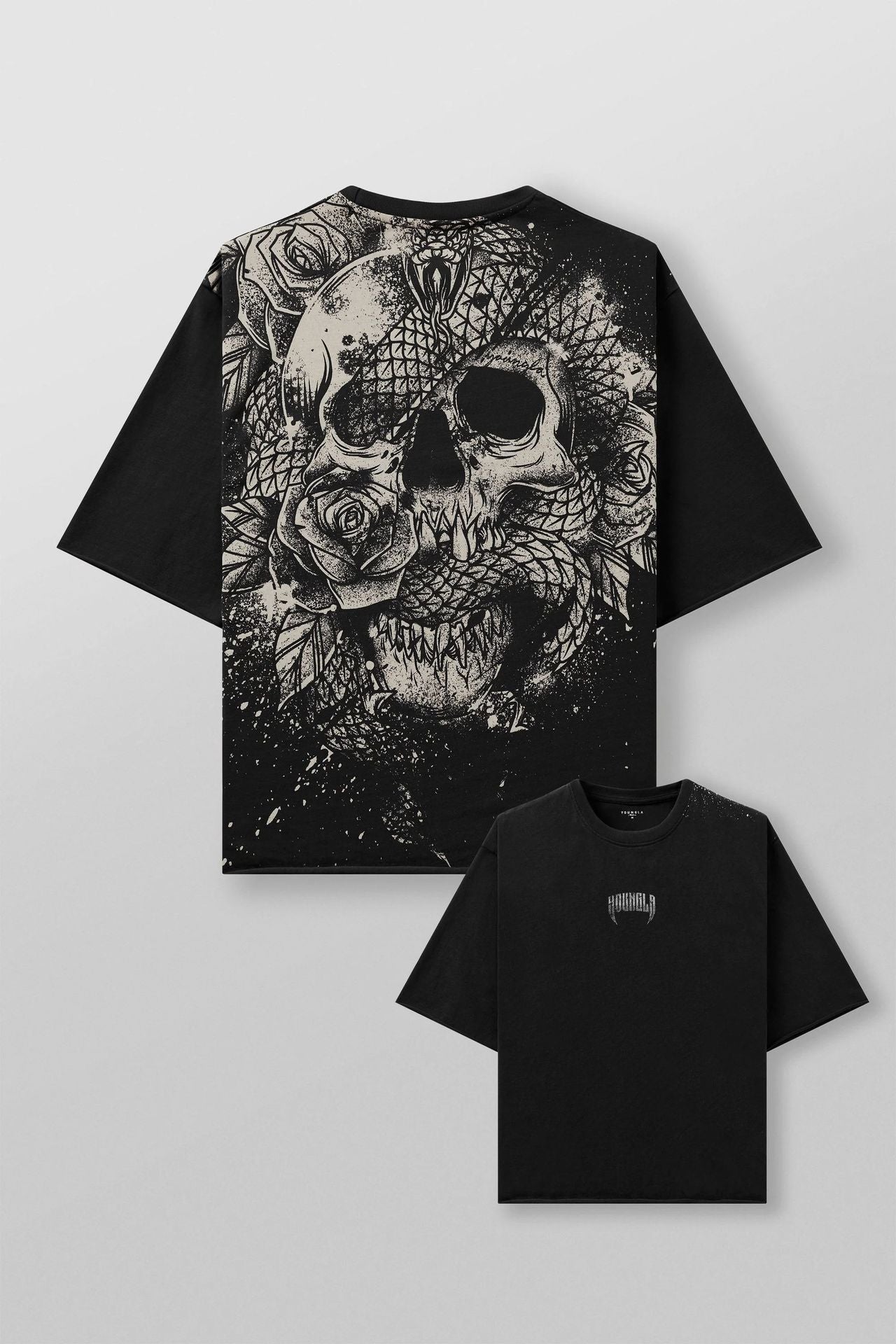 Mens Cotton Oversized T-shirt Gym Sports Casual Wear